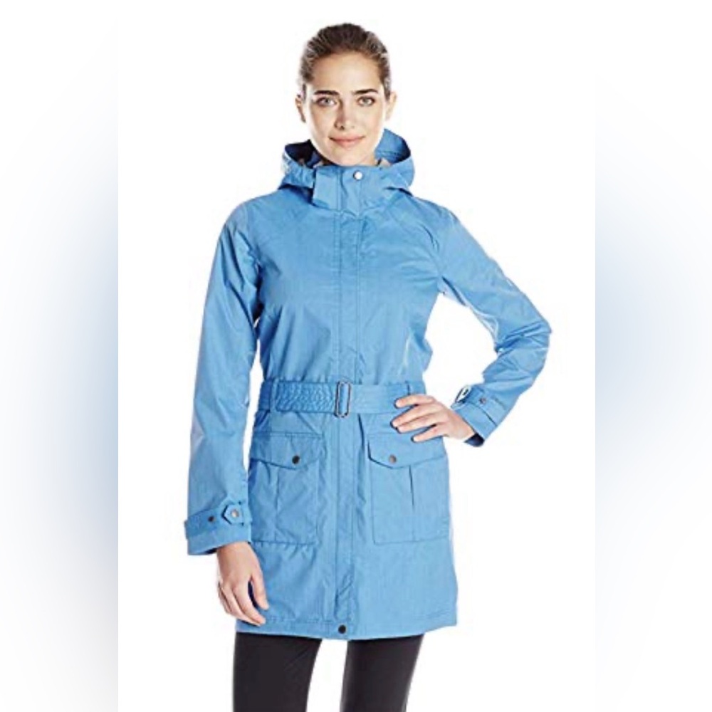 Outdoor Research Envy Jacket Women’s Sz XS Blue Full Zip Hooded Style 95092 Rain